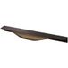 Viefe Poignée de Meuble Bronze Vieilli 350mm – Entraxe 256mm – Pour Portes 19mm – Design Ondulé En Aluminium