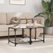 Maison Exclusive - Tables basses avec plateau en verre, 2 pièces, transparent, 40x40x40 cm, acier