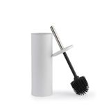 Beldray Toiletborstel en houder, anti-bakbehandeld, krasbestendige siliconen borstelharen, spatwaterdicht, discreet gesloten design, lange handgreep, hygiënische kop, gemakkelijk te reinigen, vuilafstotend