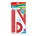 KEYROAD Geometrieset Flexibel/Flex-Draw met grafische/wiskundeset 3-delig: 1 x liniaal 20 cm, 1 x tekendriehoek, 1 x gradenboog