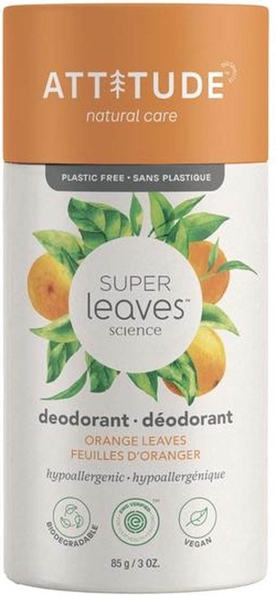 Attitude - Super Leaves deodorant - Orange Leaves - 85 gram