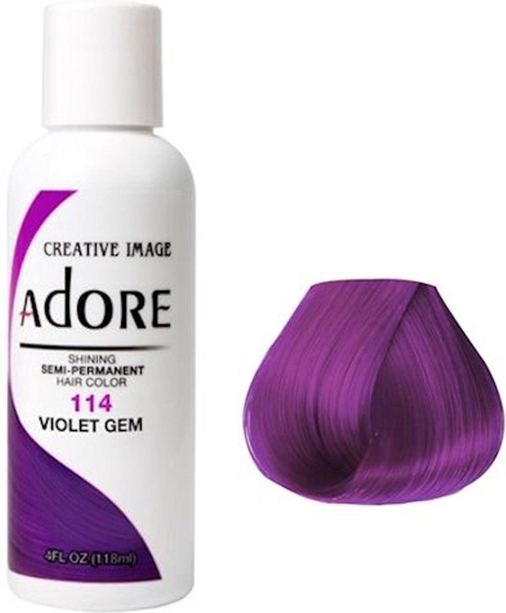 Adore Shining Semi Permanent Hair Color |Adore 113 African Violet| Haarverf