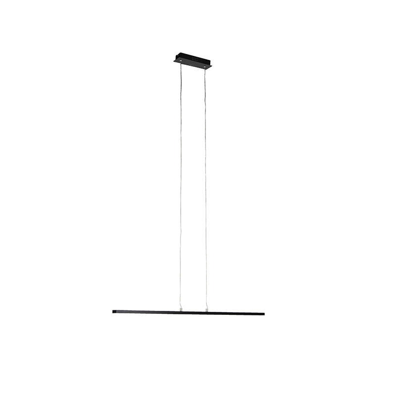 QAZQA Moderne langwerpige zwarte hanglamp 90cm LED Banda