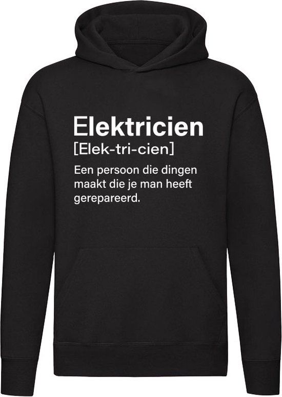 Sol's Electricien Hoodie Zwart 5XL - Unisex - 100% Katoen