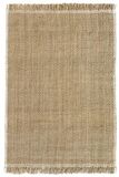 HAMID Siena Natuurlijk jute tapijt, handgeweven, milieuvriendelijk en biologisch afbreekbaar, zacht en duurzaam, ambachtelijke stijl, voor woonkamer, slaapkamer of hal (230 x 160 cm)