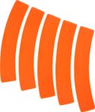 Spordas vloermarkers gebogen lijnen set van 10 antislip vinyl.