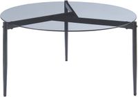 en.casa Salontafel Ulökantaa Ø80x40 cm grijs