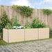 Maison Exclusive - Jardinière en acier galvanisé, couleur ivoire, dimensions : 290 x 100 x 75 cm