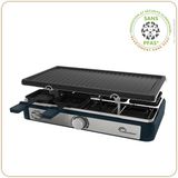 Little Balance 8750 - Raclette & gourmetset - 8 personen - PFAS vrij - 1400 Watt - RVS /donker blauw