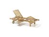 Transat en bois naturel
