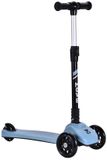 Trottinette 3 roues - Bleu pastel - Roues lumineuses - Pliable - Guidon réglable en hauteur - Dès 6 ans