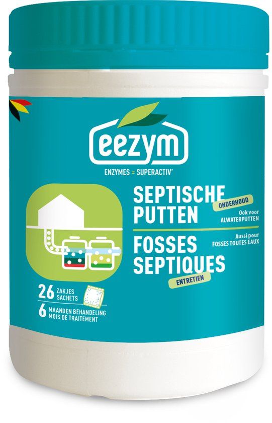 Eezym - Biodegradatie Versneller - Septische putten - 26 zakjes (6 maanden)