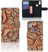 B2Ctelecom Xiaomi Mi Mix 2s Hoesje Retro Book Case Kunstleer TPU Abstract Design
