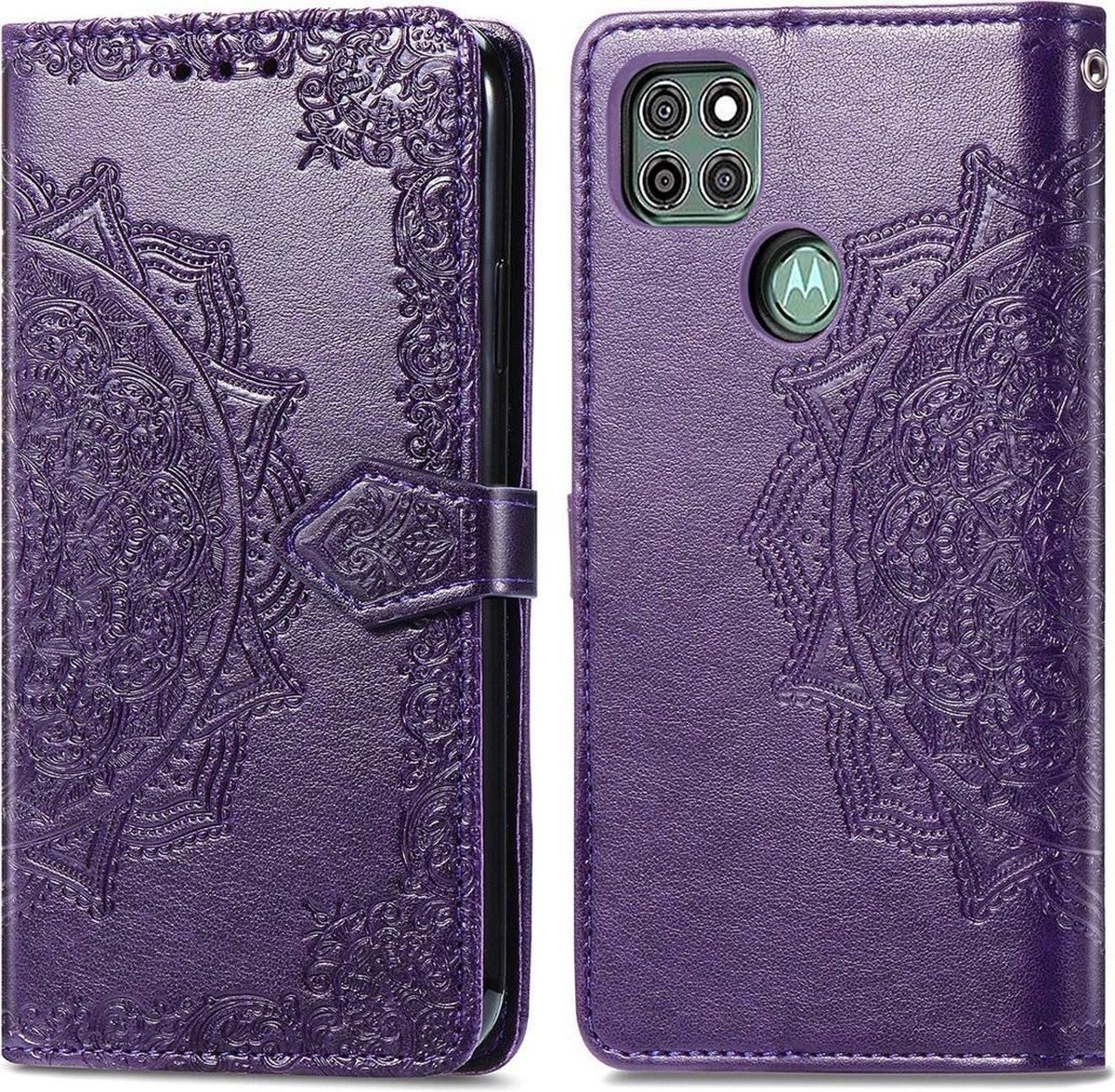 imoshion Mandala Booktype Motorola Moto G9 Power hoesje - Paars