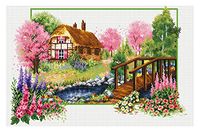 Lieveheersbeestje Spring Cottage Lieveheersbeestje borduurset, kruissteekset ca. 47 x 32 cm