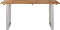 vidaXL Eettafel, 154x80x76 cm, massief acaciahout