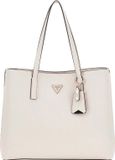 GUESS Meridian Girlfriend Tote Schoudertas Ivory Wit