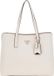 GUESS Meridian Girlfriend Tote Schoudertas Ivory Wit