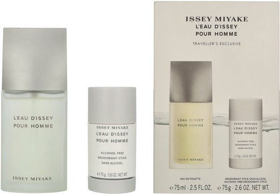 Issey Miyake L'Eau D'Issey Pour Homme Giftset 150 ml - Edt Spray 75ml/Deo Stick 75gr