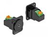 Delock D-Type Module 3.5 mm 3 pin stereo jack female to terminal block