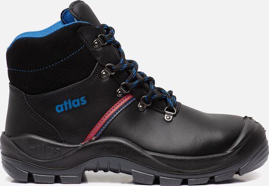 Atlas Anatomic 500 Werkschoenen S3 Zwart Composiet Neus Leer Wol Nylon ABS 45