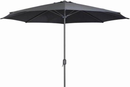 SenS-Line Salou Parasol Black Ø300 Cm - Black - Adjustable Height - Round