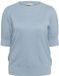 KAFFE Curve Kaffe Vrouwentrui KAFFE Curve Regitta Pleat Blauwe Mist Katoen Lange Mouw L