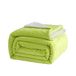 Good Nite Omkeerbare sherpa-fleecedeken, zacht, warm, voor thuis en op reis (groen, super kingsize), 230 x 270 cm