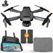 SefSay P8 Drone - Drone avec double caméra - Évasion d'obstacles - Sac de rangement et 2 batteries inclus
