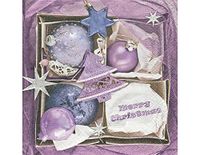 Papieren Baubles Box Papieren servetten, 33 x 33 cm, 20 U, winternachten