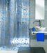 Kleine Wolke Bubble rideau de douche PEVA Bleu, Transparent 180x200 cm
