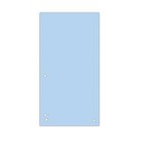 DONAU 100 stuks scheidingsstrips blauw 1/3 A4 gerecycled karton 190 g/m² 4-voudige perforatie 23,5 x 10,5 cm gelocht