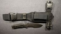 FKMD Trakker Fahrenmesser Zwart, Bladlengte: 15 cm, 02FX9CM01B