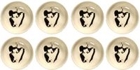 Serax Ottolenghi Feast Schaaltje XS Wit/Zwart Aardewerk Rond 7 cm 8 stuks