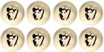 Serax Ottolenghi Feast Schaaltje XS Wit/Zwart Aardewerk Rond 7 cm 8 stuks