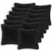 vidaXL - Taie d'oreiller - 12 pièces - HEERLEN - Noir - 50 x 50 cm - PV Fleece