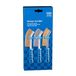PFERD HBG 43900005 Handborstelset, 3-delig, met elk 1 x handborstel met staaldraad (messing), roestvrij staaldraad en messingdraad, diameter draadrand: 0,30 mm