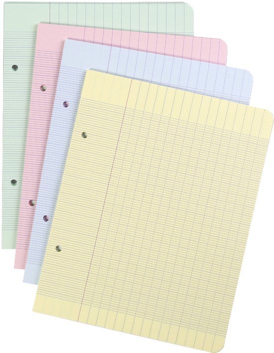 Clairefontaine Mobiele kleur geperforeerde platen, 170x220mm / 200 pagina's