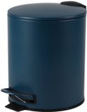 Urban Living Pedaalemmer Toulon - donkerblauw - 5 liter - metaal