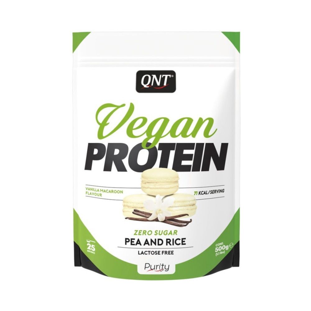 Qnt Vegan Protein - 500 gram - Vanilla Macaroon