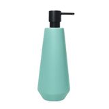 Spirella Joshua Zeepdispenser - Mat Aqua met Zwarte Pomp - 9 x 9 x 24,5 cm