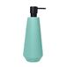 Spirella Joshua Zeepdispenser - Mat Aqua met Zwarte Pomp - 9 x 9 x 24,5 cm