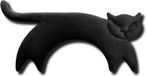 Leschi Coussin chauffant Clara the Cat - Midnight