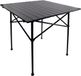 Offlander Table de camping pliable Aluminium Noir 70x70cm