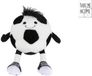 Take Me Home pluche voetbal knuffel 16,5/25cm zwart meerkleurig.