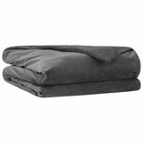 vidaXL - Gewogen - Dekentje - Antraciet - 137 x 200 cm - 6 kg - 100% Katoen