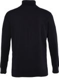 JP 1880 - Heren - Coltrui fijn gebreid katoen tot 7XL - Zwart - Maat 5XL