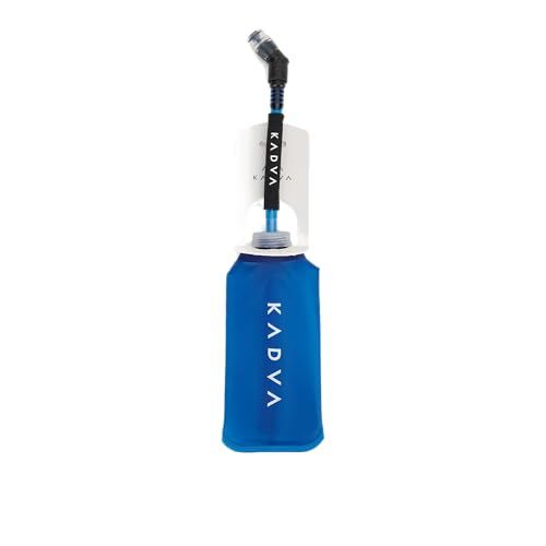 KADVA Flowbie Pro Hydratatiefles 300 ml blauw TPU met slang en bijtmondstuk