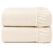 DuDu N Girlie Hoeslaken voor babybed, katoenen jersey, crèmekleurig, 2 stuks