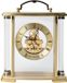 Widdop Horloge de table W2918 Métal Verre Or Chiffres romains Batterie